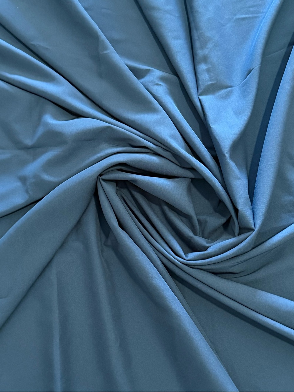 Blue Stretchy Crepe Fabric